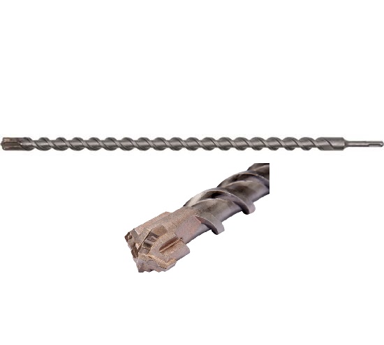 Свердло по залізобетону YATO : SDS+ Premium, "Х"-тип, Ø= 8 х 600 мм, 4 різальні пруги / Код товару: YT-41961